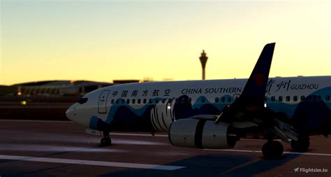 Pmdg 737 800 China Southern Airlines With Guizhou Livery 中国南方航空 贵州号 For