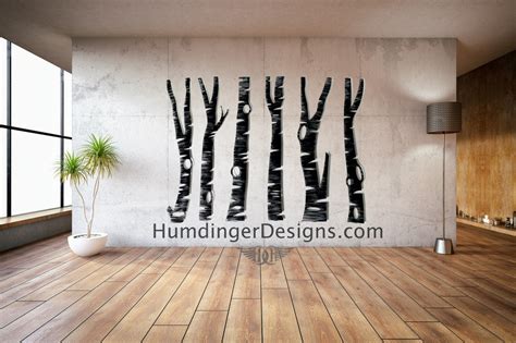 Birch Tree Metal Wall Art Decor Humdinger Designs