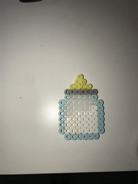 peeler bead baby milk bottle | Bead bottle, Milk bottle baby, Perler beads