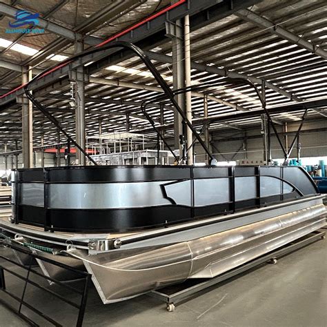 Allhouse Ft New Luxury Aluminum Party Barge Pontoon Boat For Ultimate