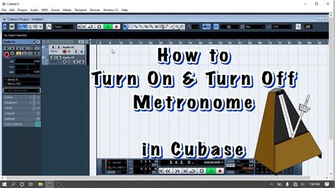 How To Turn On And Turn Off Metronome In Cubase YouTube