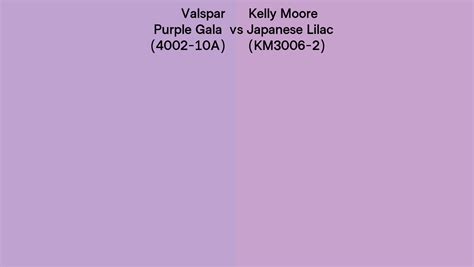 Valspar Purple Gala 4002 10A Vs Kelly Moore Japanese Lilac KM3006 2