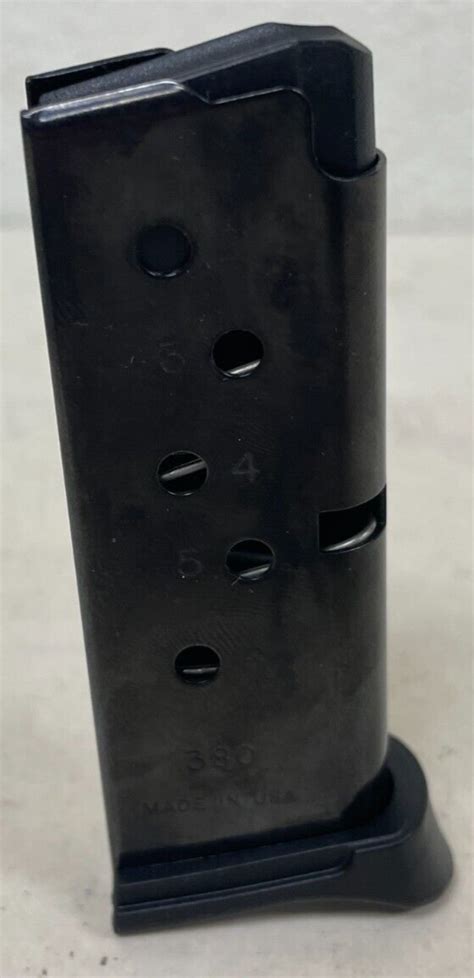 Factory Ruger Lcp 380 Acp 6 Round Magazine Mag Clip Finger Rest 90333 736676903337 Ebay