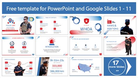 Plantilla Del D A Del Polic A Plantillas Para Powerpoint Y Google Slides