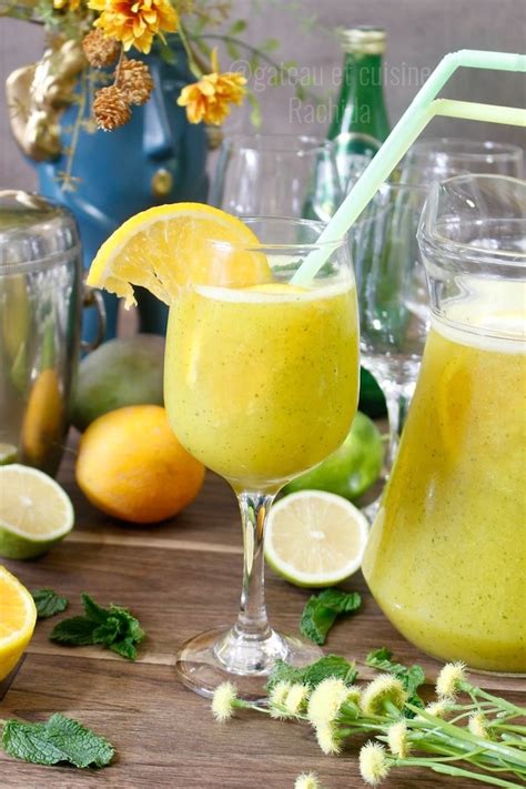 Mojito Mangue Citron Vert Et Curcuma Avec Ou Sans Alcool G Teau Et