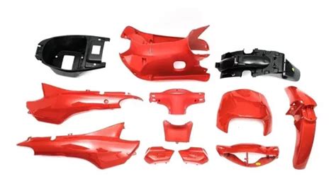 Kit Plasticos Completo Gilera Smash biz otra 11 Pzas Rojo Vc Envío gratis