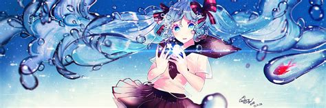 View full-size (1500x500 1,354 kB.) | Anime images, Anime, Miku