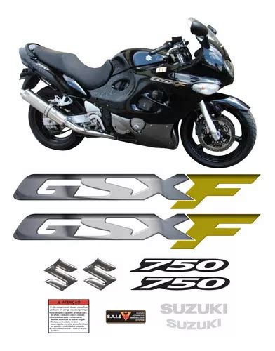 Emblema Adesivo Suzuki Gsxf 750 Kit Jogo Faixa Cr27 Parcelamento Sem