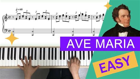 Schubert Ave Maria Easy Piano Songs For Beginners Youtube