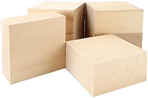 Amazon YIPLED 12 Pack Unfinished Basswood Carving Blocks Kit