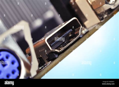 Hdmi Port On Motherboard Extra High Definition Stock Photo Alamy