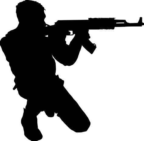 Silhouette Firearm Soldier - Soldier png download - 1024*1000 - Free ...