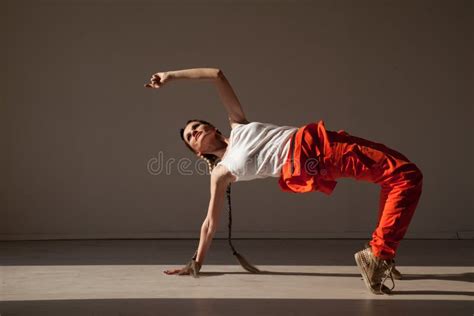 Portrait of a Beautiful Woman with Braids Dancing To Music Stock Image - Image of dance ...