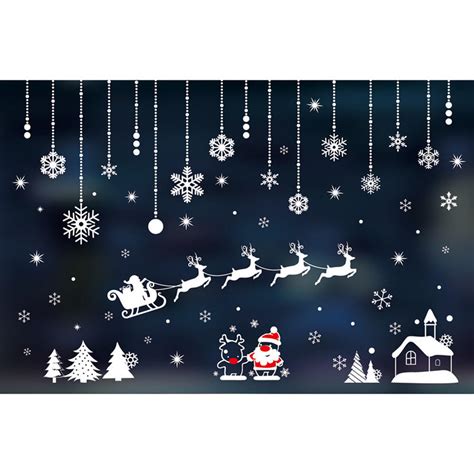 Buy Merry Christmas Household Room Window Wall Sticker Mural Decor