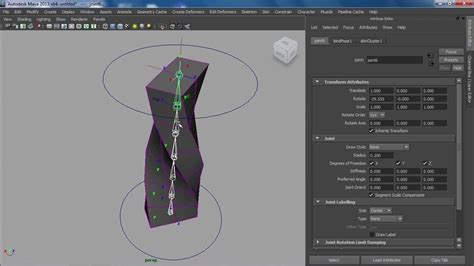 IK Spline Handle Tool Advance Twist Controls Object Rotation Up Maya