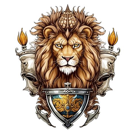 Royal Lion Logo Shield Png