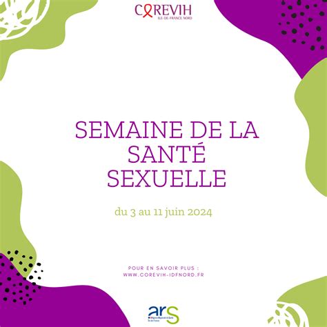 Programme De La Semaine De La Santé Sexuelle Du 3 Au 11 Juin 2024 Sur