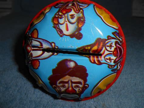 Vintage Tin Noise Maker Rattle Halloween Clowns Us Metal Toy Mfg Co