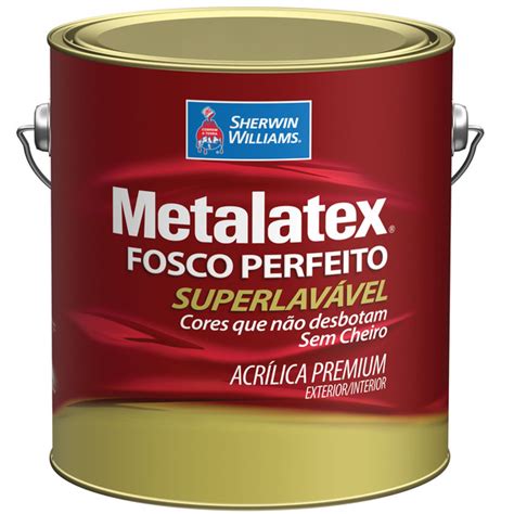 Tinta Acr Lica Fosco Perfeito Metalatex Premium Branco Gelo L