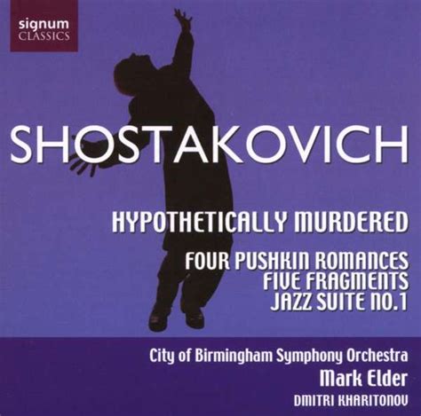 Dmitri Schostakowitsch Hypothetically Murdered Suite Op31a Cd Jpc