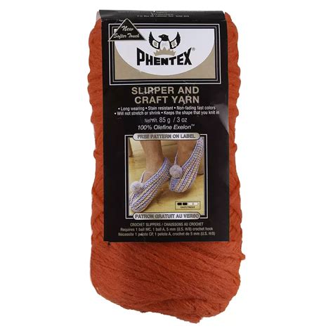 Phentex Slipper And Craft Yarn Matador Colour Red Rossy