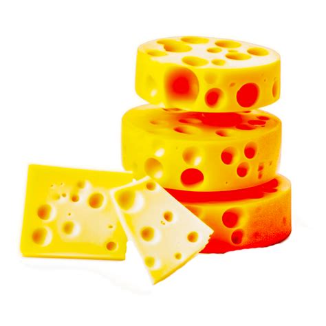 realistisch einstellen von Käse Stücke mit Löcher generativ ai 25320807 PNG