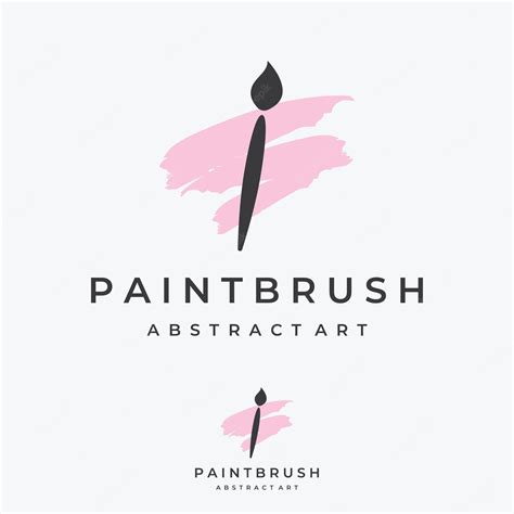 Premium Vector Abstract Paint Brush And House Paint Logo Template