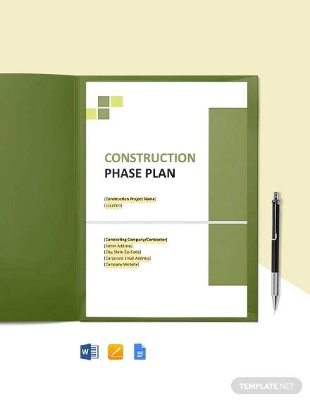 Free 16 Construction Phase Plan Samples In Pdf Ms Word