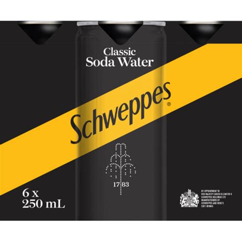 Schweppes Classic Soda Water Cans Prices FoodMe