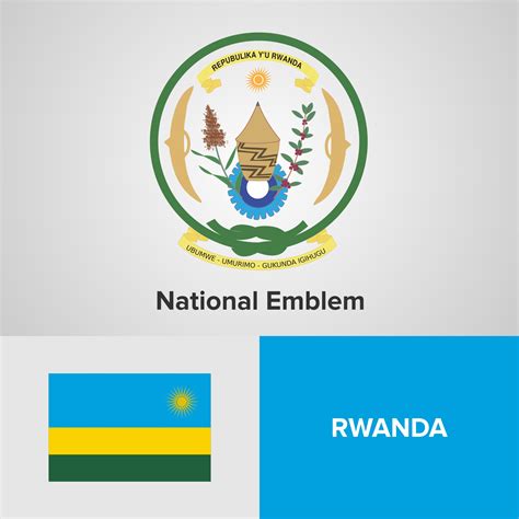 Rwanda National Emblem, Map and flag 344324 Vector Art at Vecteezy