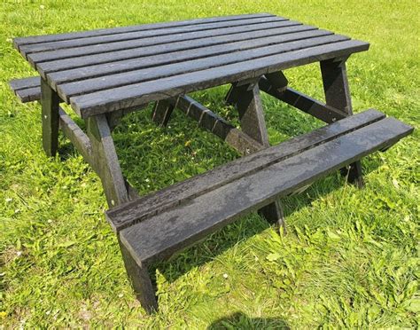 Large Recycled Plastic Composite Rectangle Picnic Bench | Picnic-Benches.uk