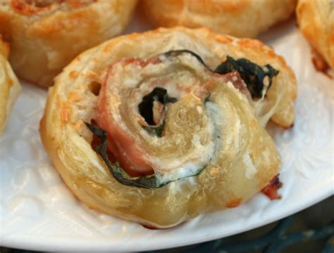 Food And Garden Dailies Puff Pastry Pinwheels With Prosciutto Gruyere