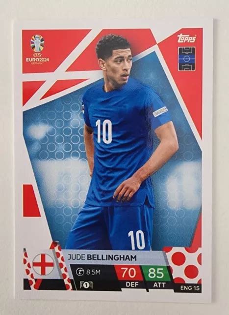 Uefa Euro Match Attax Jude Bellingham Eng Base Card