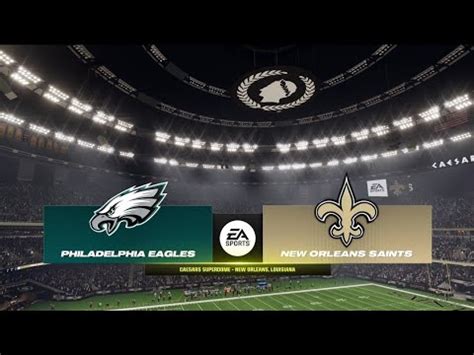 Eagles Vs Saints Week Simulation Madden Rosters Youtube