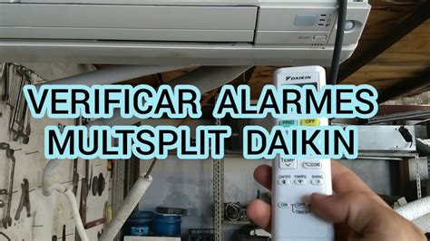 Multsplit Daikin Como Verificar Alarmes Pelo Controle Sem Fio Youtube