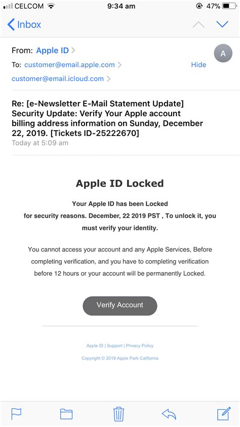 Verify this email - Apple Community