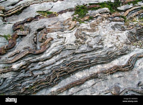 Folded Layers Rock Hi Res Stock Photography And Images Alamy