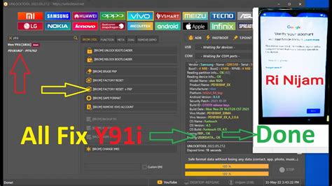 Vivo Y I Pin Lock Frp Lock Done By Unlock Tool Ri Nijam Youtube