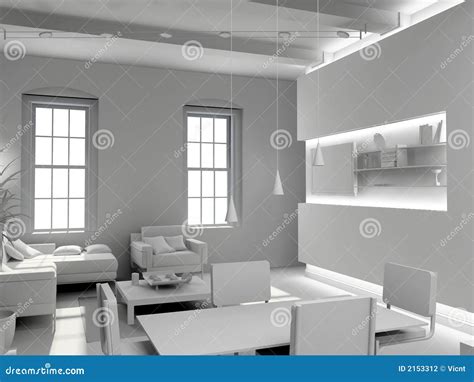 Blank Modern Interior Stock Illustration Illustration Of Rooms 2153312