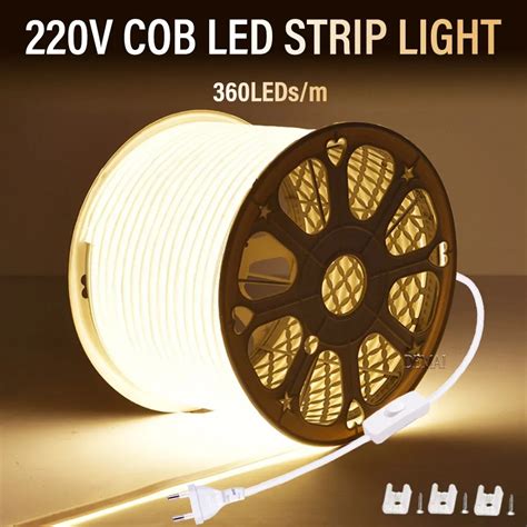 Tira De Luces Led Cob Para Exteriores Cinta De Luz Led Cob Leds De