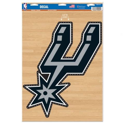 San Antonio Spurs 11x17 Ultra Decal At Sticker Shoppe