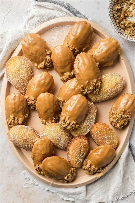 Brown Butter Madeleines With Espresso Glaze Emma Duckworth Bakes