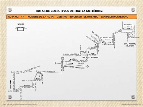 RUTAS DE COLECTIVOS DE TUXTLA GUTIERREZ RUTA 47