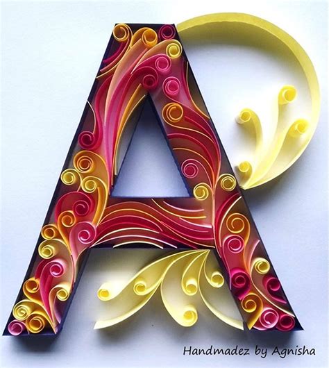 A Quilled Monogram On Behance