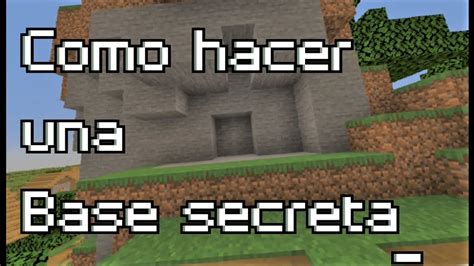 Tutorial Como Hacer Una Base Secreta En Minecraft Minecraft