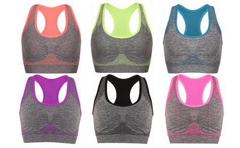 Womens Seamless Sports Bra High Impact Pocket Yoga Bras At Amazon