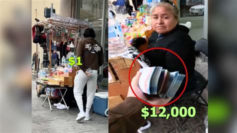 Video Millonario Regala Mil Pesos A Vendedora De La Calle Y