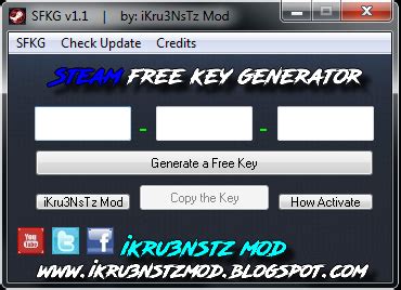 Steam Free Keys Generator v1.1 - ikru3nstz mod