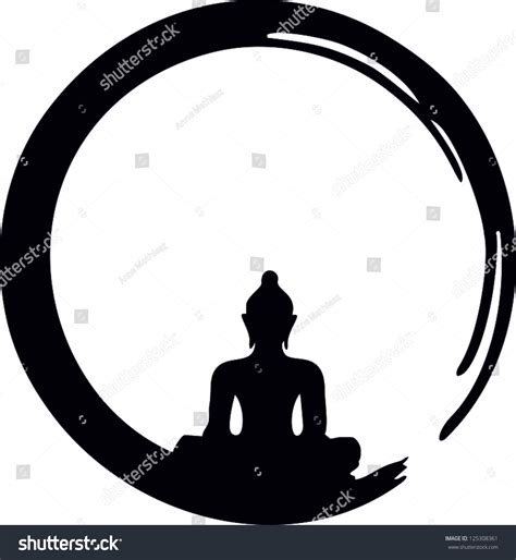 Enso Zen Circle Enlightenment Enso Zen Stock Vector 125308361