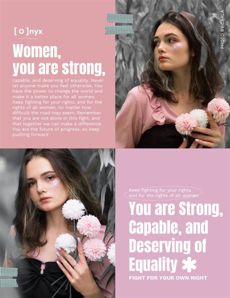 Rose Pink Women S Right Poster Venngage